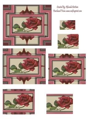 Double Frame Rose Pyramid