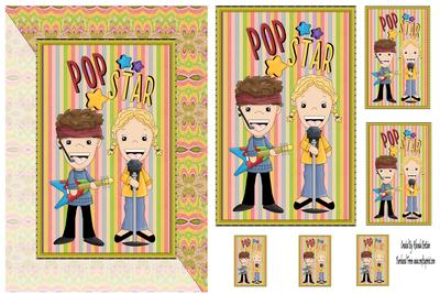 Pop Star Card Front