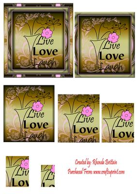 Live Laugh Love Pyramid