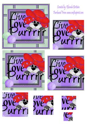 Live Love Purr Pyramid