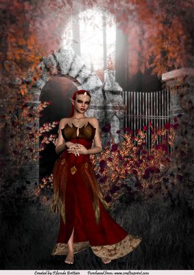 A4 Ala Elven Princess Card or Topper
