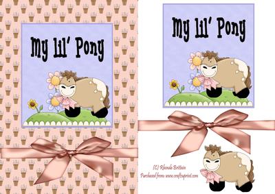 My Lil Pony Card Front
