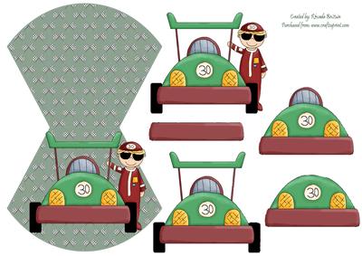 Start Your Engines Wobble Card