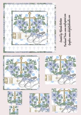 Christening/baptism Boy Card Front