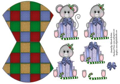 Christmas Mouse Wobble Card