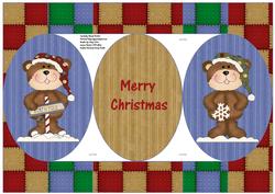Christmas Bears Tri Shutter