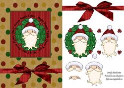 Here Comes Santa Card Front