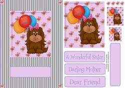 Happy Birthday Puppy Card Front
