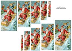 Santa Claus Sledding Pyramid