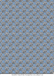 Paw Prints Backing Paper Blue A4
