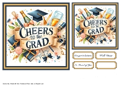 Cheers To The Grad Quick Card
