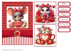 Happy Anniversary 1 Card 7x5