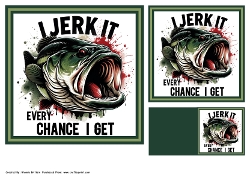 Fishing Topper & Gifttag