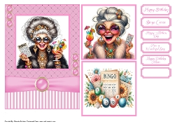 Bingo Queen Card Front