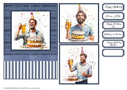 Birthday Beers Card Front 7x5