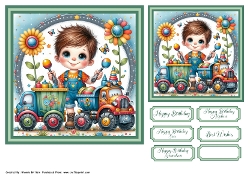 Little boys and their Toys 2 Toppers