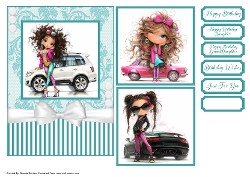 Fashion & Cars Card Front 7x5