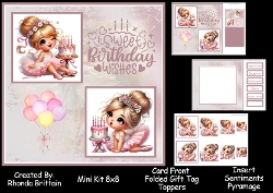 Little Ballerina Birthday Mini Kit 8x8