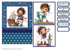 My Little Sailor Card Front 7x5