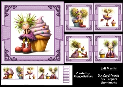 Lets Eat Cup Cakes Mini Kit 8x8