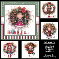 Casey and her Christmas Wreaths Mini Kit 7x7