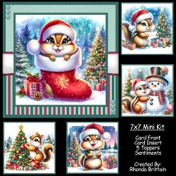 Chipmunks Christmas 2 Mini Kit 7x7