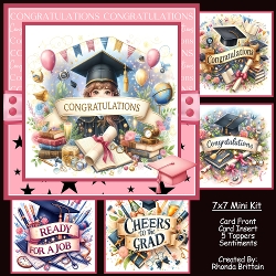 Female Graduation Mini Kit 7x7