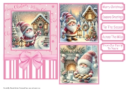Christmas Gnomes Card Front 5x7