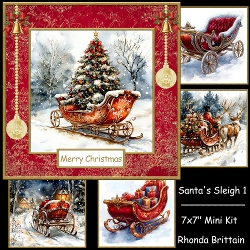 Santas Sleigh 1 Mini Kit 7x7