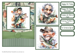 Grandpas Gone Fishing Card Front 5x7