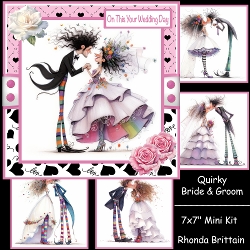 Image of cup1383944_40 - Quirky Bride & Groom Mini Kit 7x7