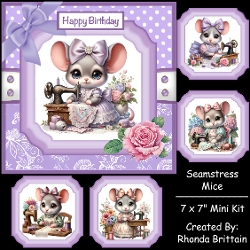 Seamstress Mice Mini Kit 7x7