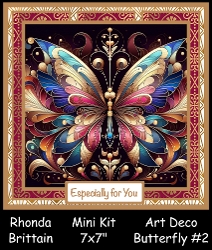 Art Deco Butterfly #2 Mini Kit 7x7