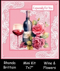 Wine and Flower Mini Kit 7x7