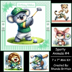 Sporty Animals 4 Mini Kit 7x7