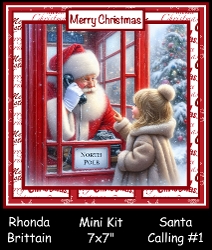 Santa Calling #1 Mini Kit 7x7