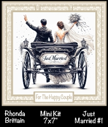 Just Married 1 Mini Kit 7x7