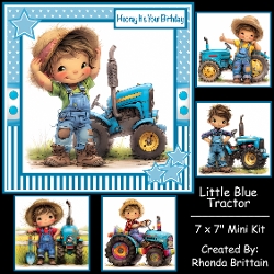 Little Blue Tractor Mini Kit 7x7