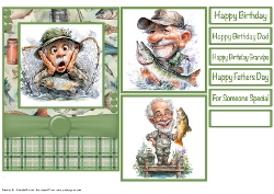 Gone Fishing Card Front 5x7
