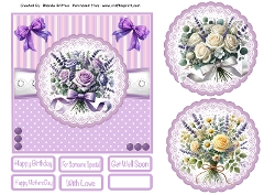Bouquet of Roses Card Front 6x6