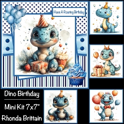 Dino Birthday Mini Kit 7x7