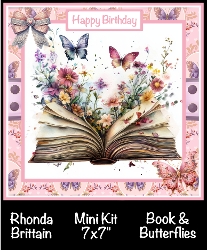 Book & Butterflies Mini Kit 7x7