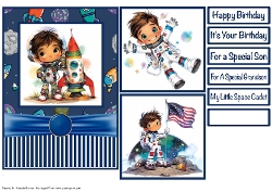 My Little Space Cadet Card Front 5x7