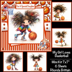 My Girl Loves Basketball Mini Kit 7x7
