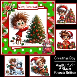Christmas Boy Mini Kit 7x7