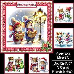 Christmas Mice #2 Mini Kit 7x7