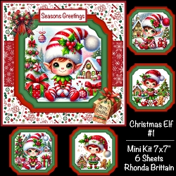 Christmas Elf #1 Mini Kit 7x7