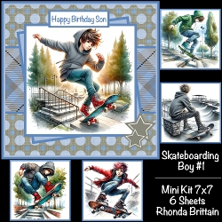 Skateboarding Boy Mini Kit 7x7