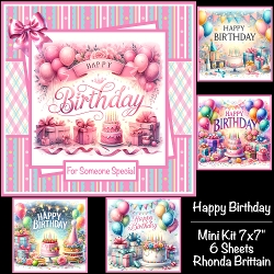 cup1390980_40 - Happy Birthday #2 Mini Kit 7x7