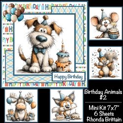 Birthday Animals #2 Mini Kit 7x7